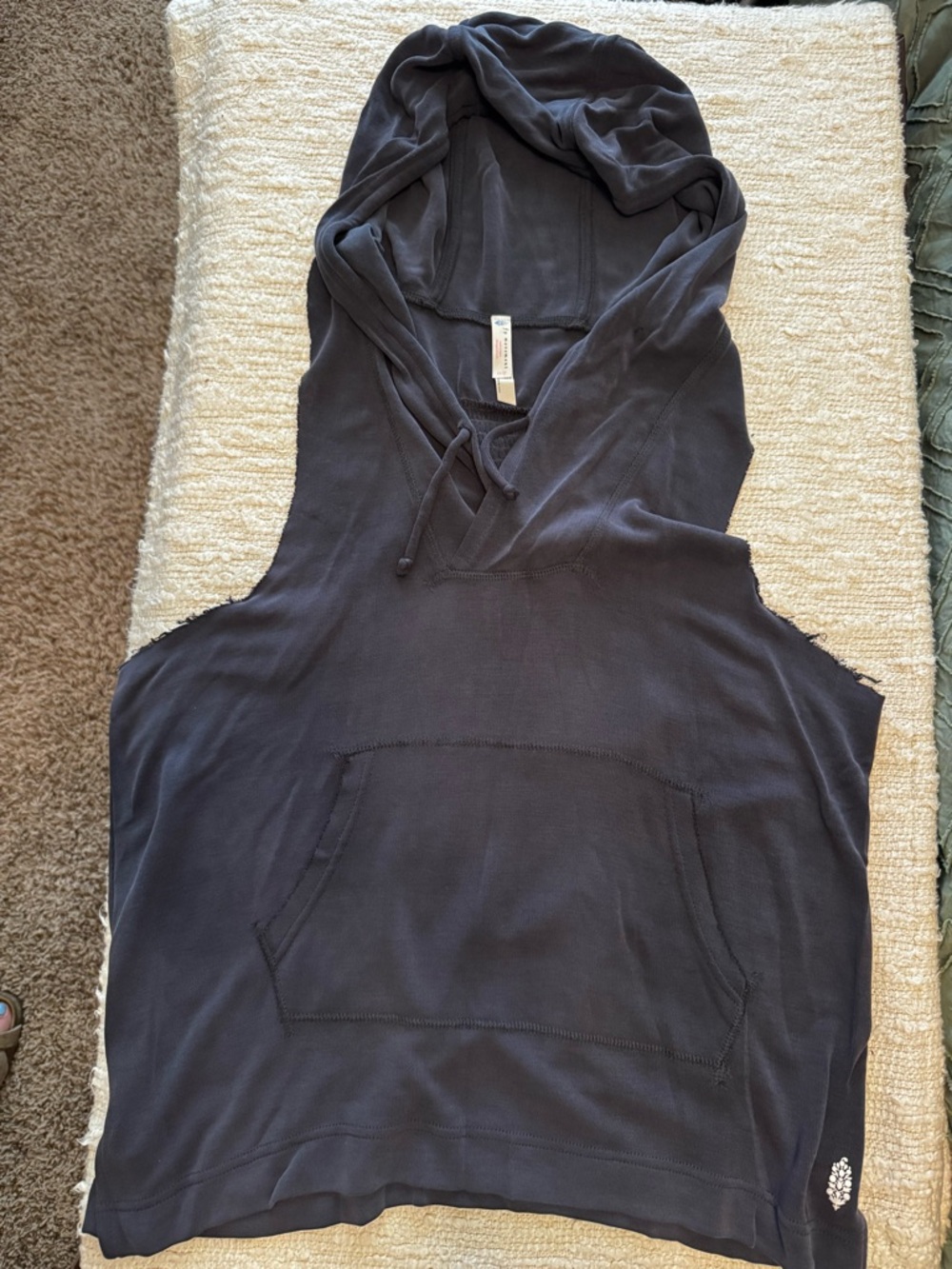 FP Movement by Free People Navy Sleeveless Hoodie Tank